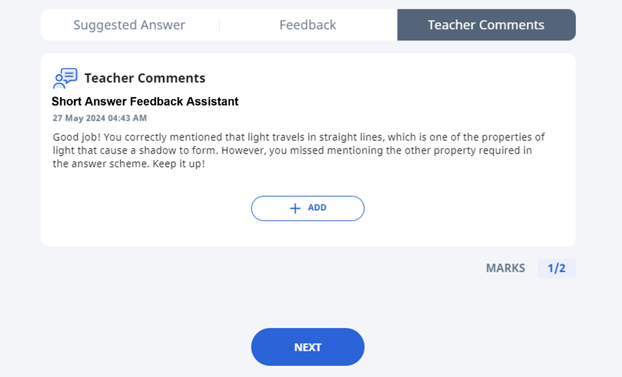 (D3) About Short Answer Feedback Assistant (ShortAnsFA)