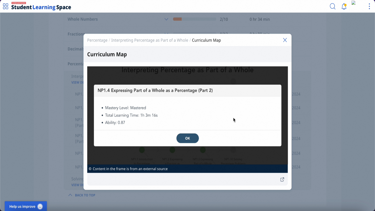 (A2,4) View ALS Learning Progress