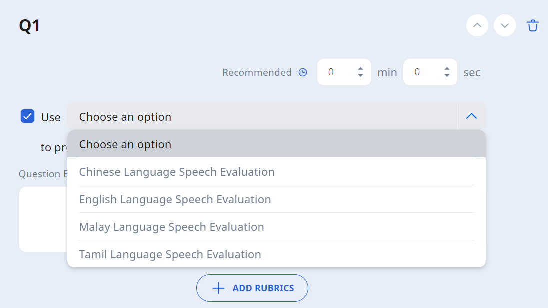 Speech Evaluation