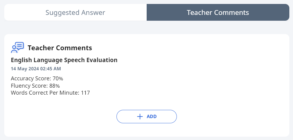 Speech Evaluation